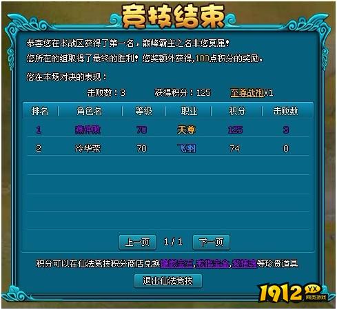 1912yx《梦幻飞仙》巅峰对决玩法介绍